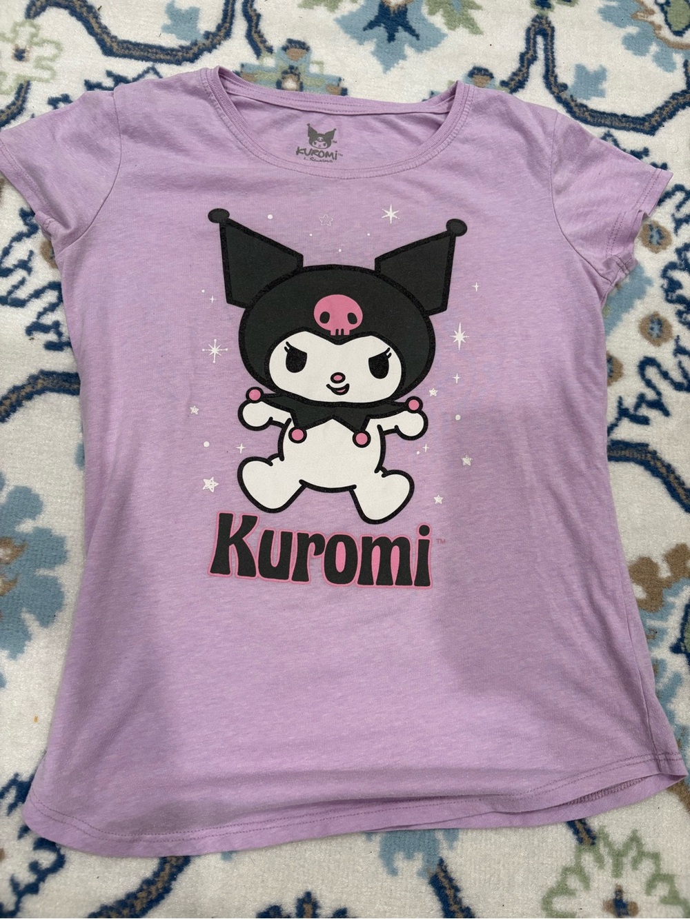 Sanrio Kuromi Lavender Short Sleeve Graphic Tee